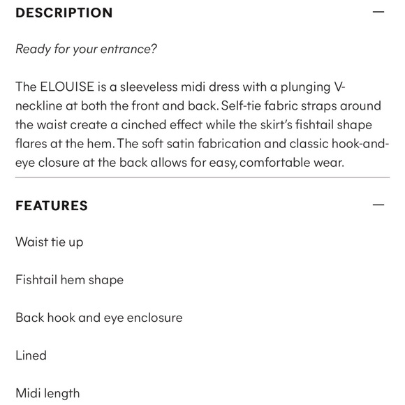 Elouise Tie Around Satin Midi Dress - Picture 8 of 10